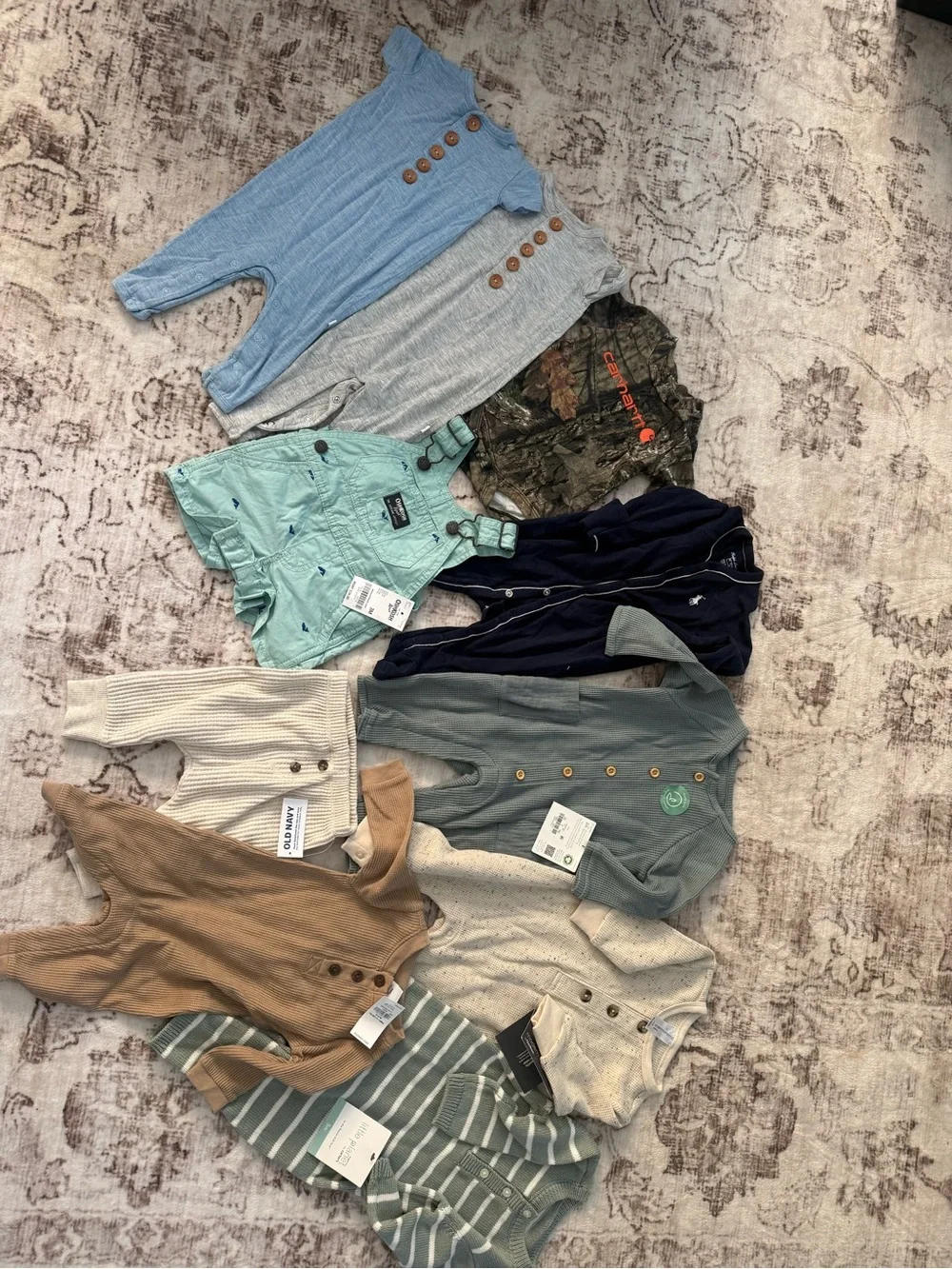 Mixed Neutral baby boy clothes 0-3m